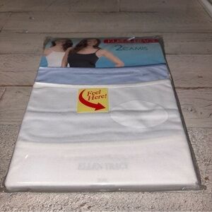 Ellen Tracey 2 Satin Trim Camis Women’s Sz XXL 20-22 Ultra Soft Natural Slimming